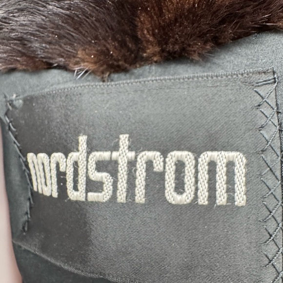 Nordstrom Dimond Black Mink Longline Lined Fur Coat - Picture 6 of 13